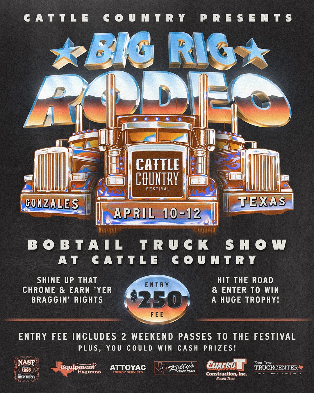 Big Rig Rodeo - Bobtail Truck Show at Cattle Country Festival