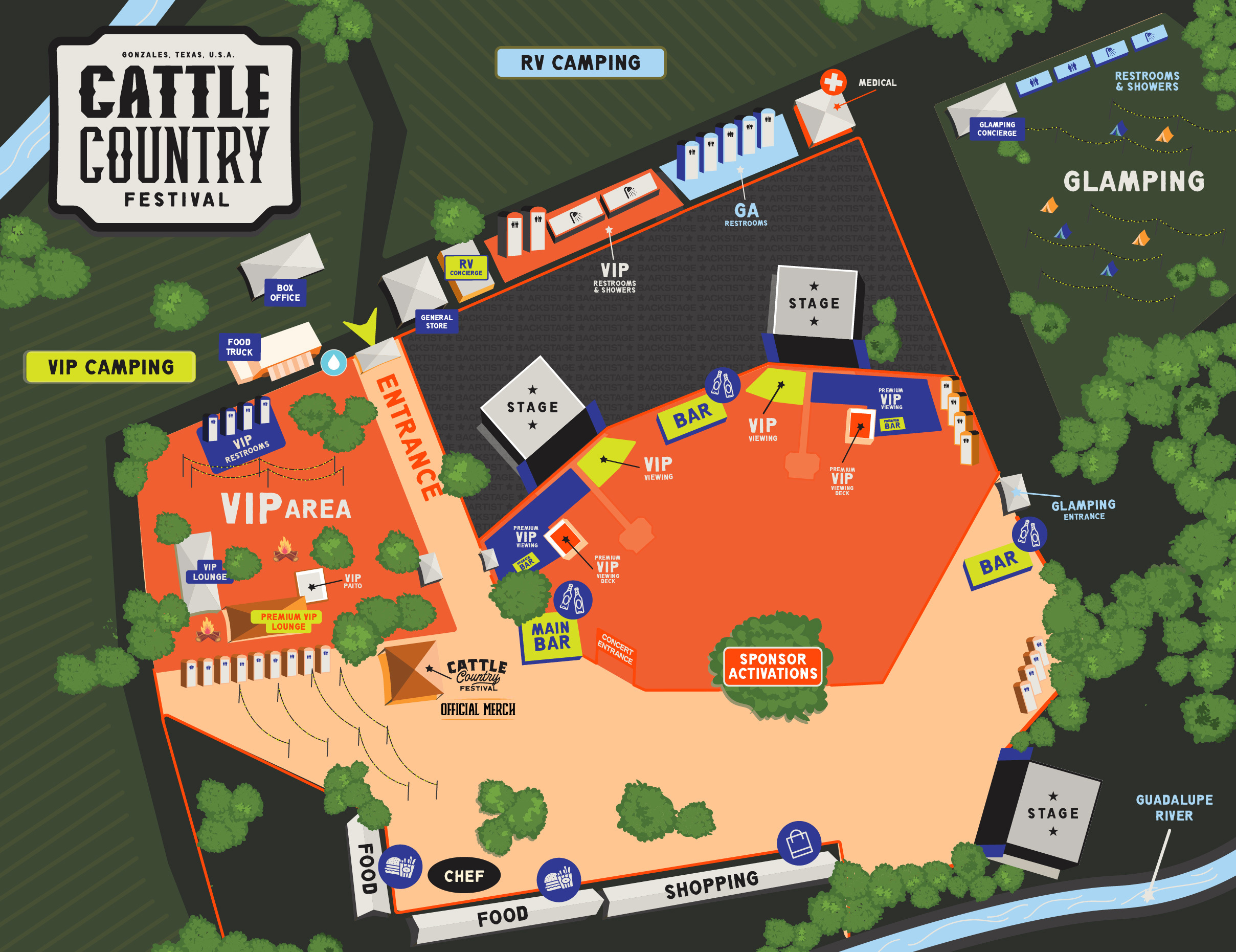Cattle Country Festival Map
