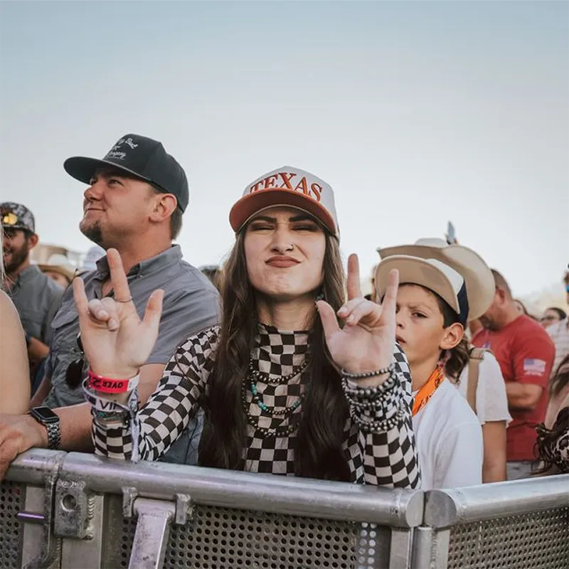 Festival attendees enjoying the show